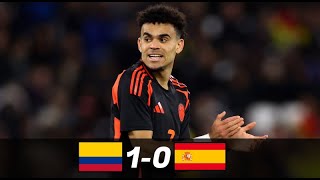 COLOMBIA vs ESPAÑA  1  0   GOLES y RESUMEN DEL PARTIDO  AMISTOSO INTERNACIONAL [upl. by Juieta617]