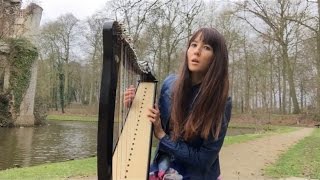 Celtic Harp Improvisation on Anne de Bretagne traditional French Folk Tune by Marianne Bouvette [upl. by Mcnutt]