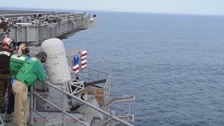 CIWS Shoot Aboard GHWB [upl. by Nosnirb]