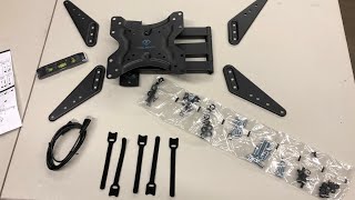 TV Wall mount unboxing and install Review [upl. by Riek]