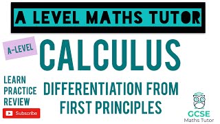 Differentiation from First Principles  Calculus  ALevel Maths Series [upl. by Lodovico]