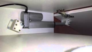 Linear actuator door opener [upl. by Anidal]