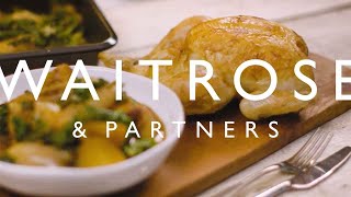 Roast Chicken with Potatoes amp Kale  Waitrose amp Partners [upl. by Ecnarretal]