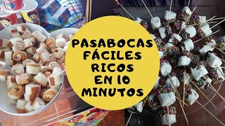 pasabocas FÁCILES y ECONÓMICOS en 10 minutos ✔️ [upl. by Winifred2]