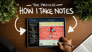 How I Take Notes with My iPad Pro in Lectures Notability amp GoodNotes  Free Template [upl. by Jaquelyn]