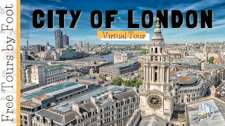 City of London Walking Tour 4k  Free Tours by Foot [upl. by Aihsekin]