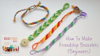 How to Make DIY Friendship Bracelets Beginners Diagonal Pattern [upl. by Ennoved]