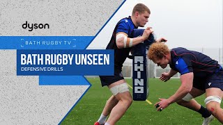 BATH RUGBY UNSEEN  Defensive drills [upl. by Anifesoj]