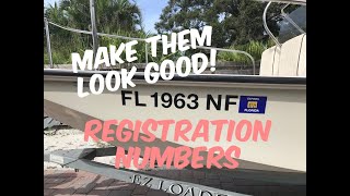 How to Apply Boat Registration Numbers Like a Pro [upl. by Pollyanna]