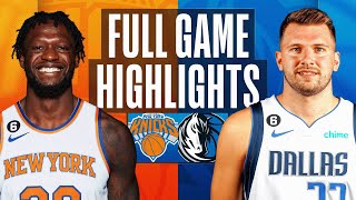 KNICKS at MAVERICKS  FULL GAME HIGHLIGHTS  December 27 2022 [upl. by Augustus600]