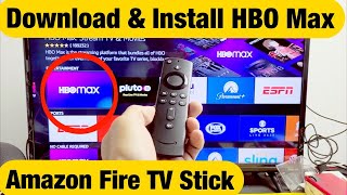 Fire TV Stick How to Download amp Install HBO Max App [upl. by Ellehsar283]