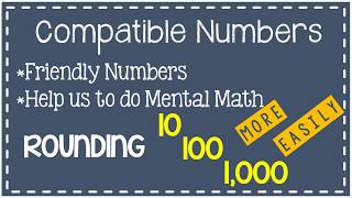 Compatible Numbers  Elementary Math  44G [upl. by Hareehat]