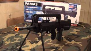 CyberGun FAMAS AEG Airsoft Review [upl. by Baldwin]