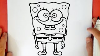 HOW TO DRAW SPONGEBOB SQUAREPANTS [upl. by Cardew]