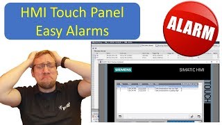 TIA Portal HMI Easy Alarms [upl. by Paugh]