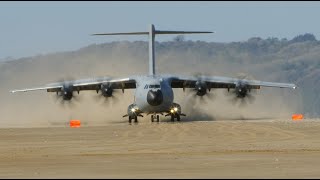 Landing on Beach Airbus A400M [upl. by Scherle]