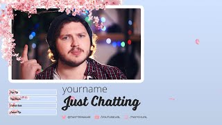 Cherry Blossom Season  FREE Animated Twitch Overlay  Download [upl. by Erdreid]