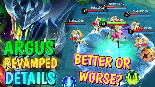 Everything You Need to Know About Revamped Argus  Mobile Legends [upl. by Neille]