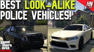 Top 10 Police LookAlike Vehicles In GTA Online [upl. by Nivram469]