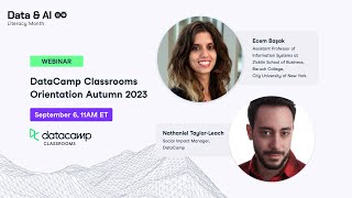 DataCamp Classrooms Orientation Autumn 2023 [upl. by Catherina]