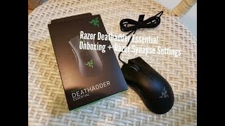 Razer Deathadder Essential Unboxing  Razer Synapse Settings [upl. by Sivar592]