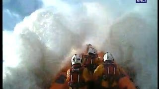 Aberdovey lifeboat crew test their skills in rough weather training [upl. by Ennasirk]