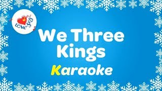 We Three Kings Karaoke Instrumental Christmas Music Only [upl. by Howe]