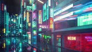 Rain in Future City Live Wallpaper with Rain SFX [upl. by Anora553]