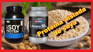 Proteína de soya para aumentar masa muscular Todo sobre la proteína aislada de soya soja [upl. by Retsae132]