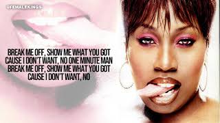 Missy Elliott Trina  One Minute Man Lyric Video ft Ludacris [upl. by Calendre373]