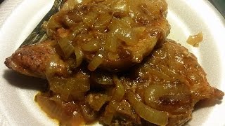 Smothered Pork Chops With Onions amp Gravy Recipe [upl. by Meeki641]