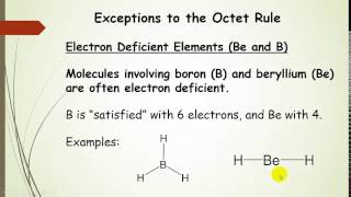 Exceptions to the Octet Rule plus examples [upl. by Enelyw]