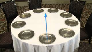 Setting Banquet Tables [upl. by Pachton]