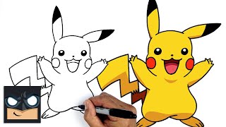 How To Draw PIKACHU  YouTube Studio Art Tutorial [upl. by Cutlip]