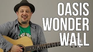 Oasis Wonderwall Guitar Lesson  Tutorial [upl. by Nylrebmik]