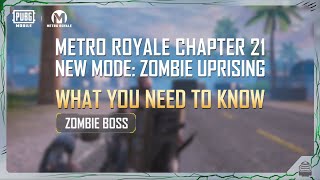 PUBG MOBILE  Metro Royale Chapter 21 Zombie Overview [upl. by Amarillis279]