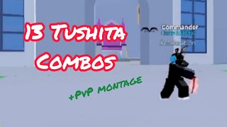 Blox Fruits  Tushita Combos [upl. by Lraep]