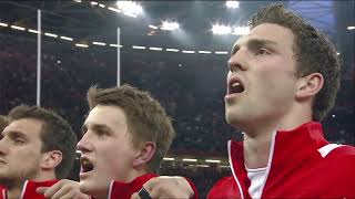 Wales v England 2013 national anthem  WRU TV [upl. by Ahsiri]