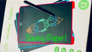 How to use a LCD Writing Tablet 12” [upl. by Ticknor]