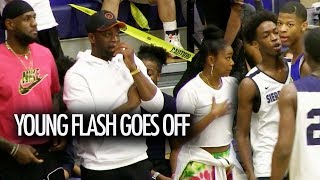 Bronny James amp Zaire Wade Go Off in front of LeBron amp Dwyane Wade [upl. by Akira476]