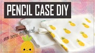 DIY Easy Pencil Cases No Sew Tutorial  jayjaypearl [upl. by Yelad]