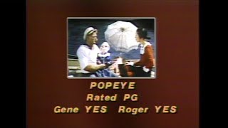 Popeye 1980 movie review  Sneak Previews with Roger Ebert and Gene Siskel [upl. by Marl]