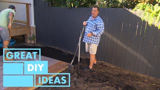 This Small Backyard Is Getting a BIG Makeover  GARDEN  Great Home Ideas [upl. by Johiah]