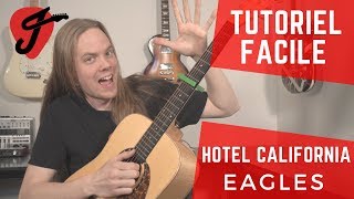 Cours de Guitare  Hotel California  Eagles VERSION FACILE [upl. by Arther]