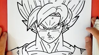 COME DISEGNARE GOKU SUPER SAIYAN BLUE [upl. by Devy]