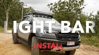 HOW TO  LIGHT BAR INSTALL  EASY [upl. by Leihcar]