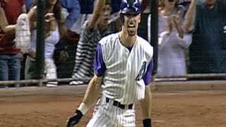 Must C Classic Gonzalez delivers walkoff hit in Game 7 vs Rivera to win 2001 World Series [upl. by Llemor896]