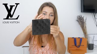 Louis Vuitton Mens quotSlenderquot Wallet VS quotMultiplequot Wallet  Unboxing Review LV  Perfect gift [upl. by Nnaeiluj488]