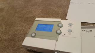 How To program Salus RF RT500 or RT505TX Programmable Room Thermostat [upl. by Aznola603]