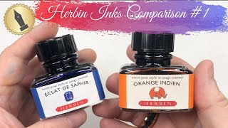 Herbin Inks Comparison 1 [upl. by Haydon959]